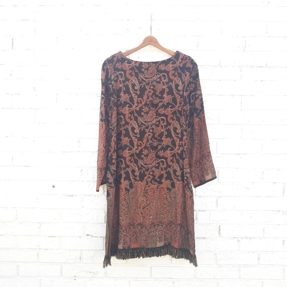 Soft Surroundings Tapestry Autumn Paisley Tunic - Picture 7 of 9